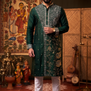 houseofviraj_fullbody_em_semisilk_kurta_for_men