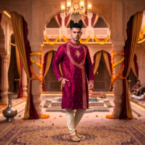 houseofviraj_semisilk_kurta_for_men